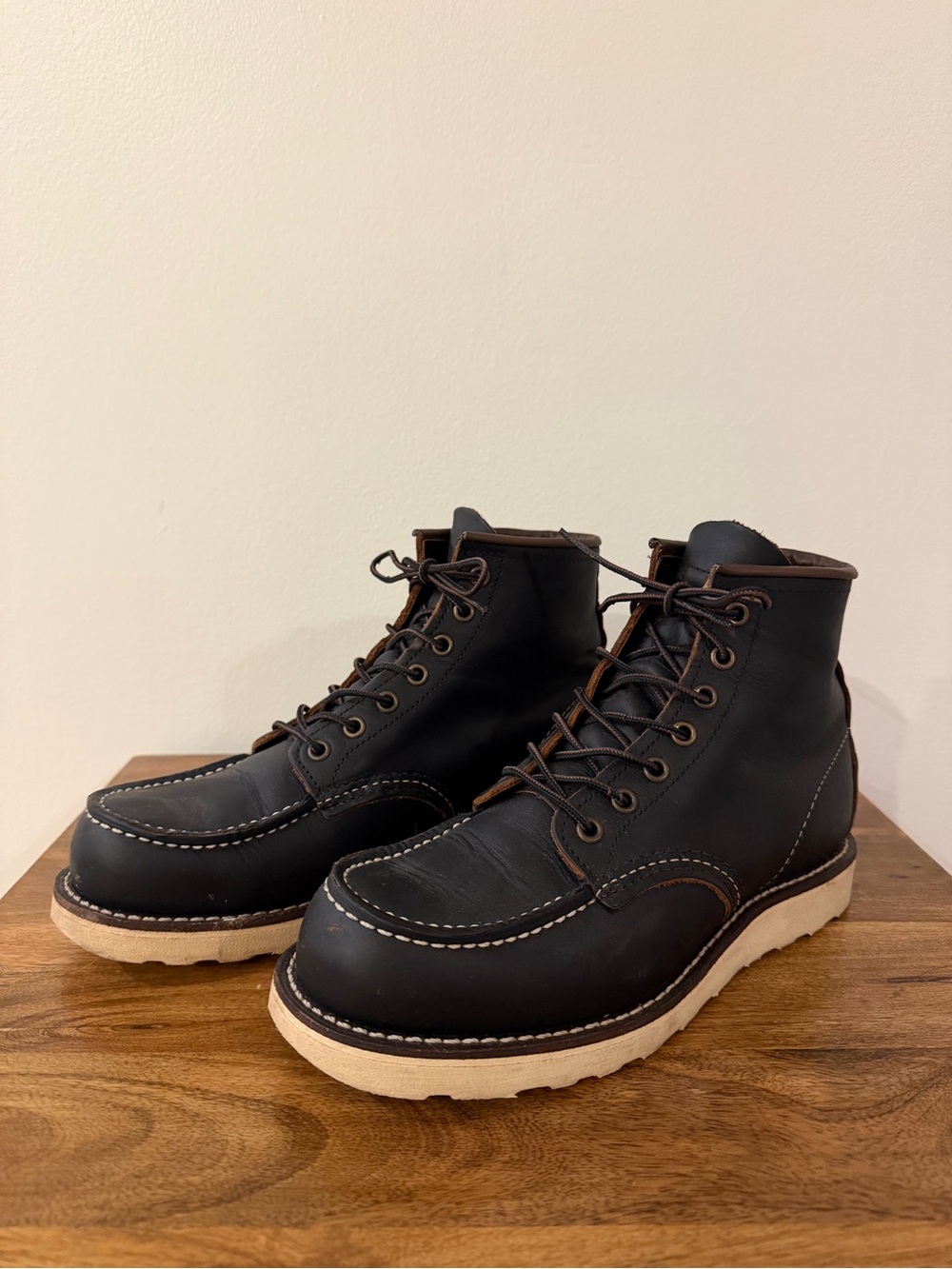 Red Wings Men's 6-Inch Boot in Black Prairie Leather #8849 - Size 7D